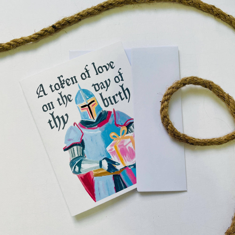Medieval A Token of Love Birthday Card