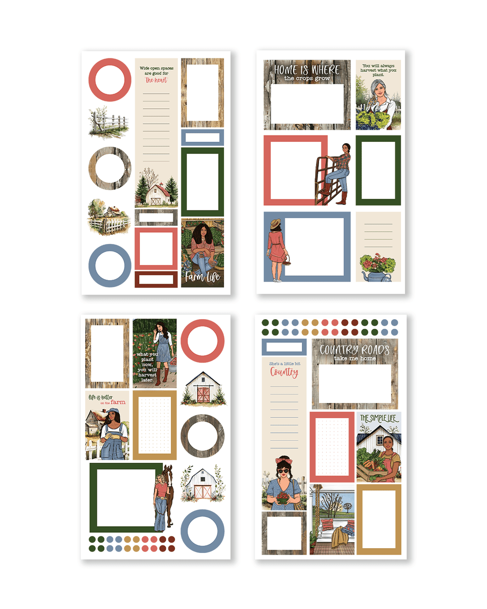 Country Charm Sticker Book
