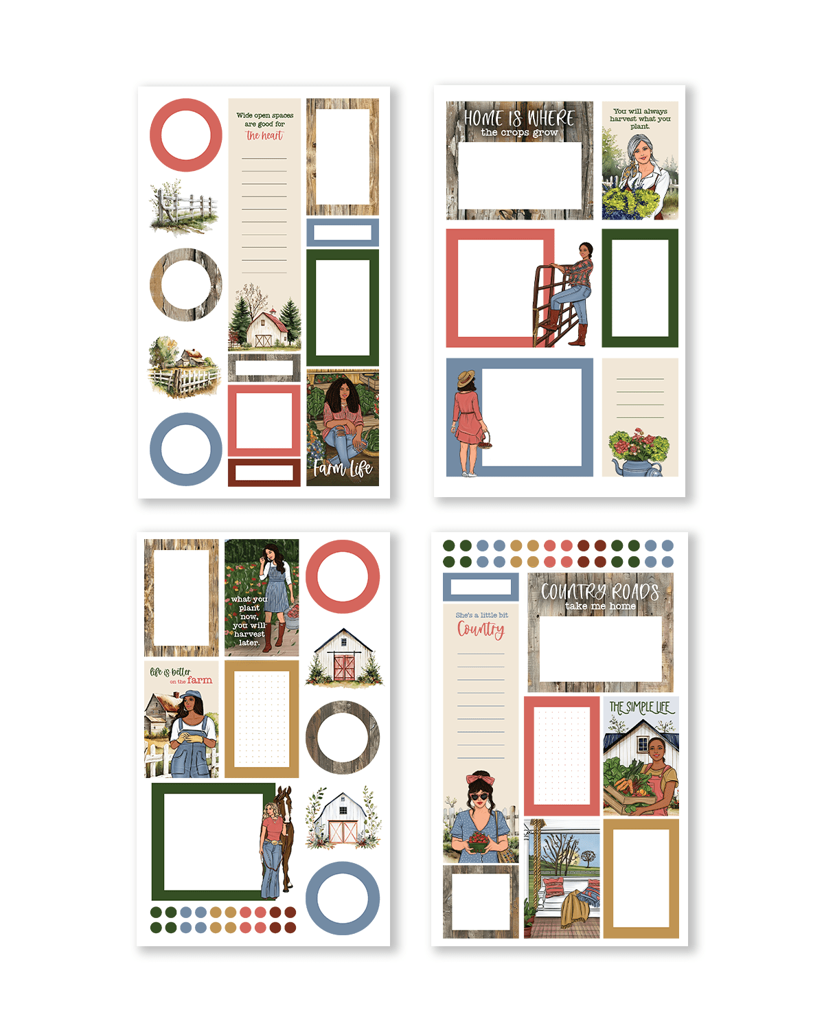 Country Charm Sticker Book