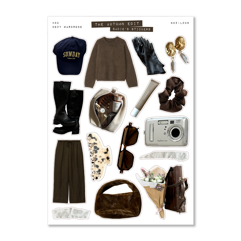 Cozy Wardrobe • The Autumn Edit Sticker Sheet
