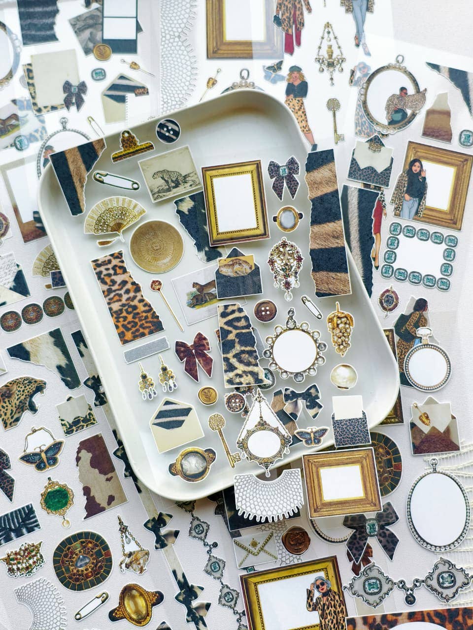 Wild Glam - Ephemera Sticker Sheet Set