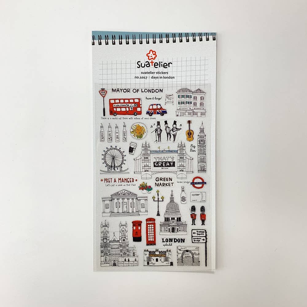 Suatelier Days in London Stickers