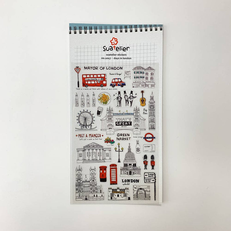 Suatelier Days in London Stickers