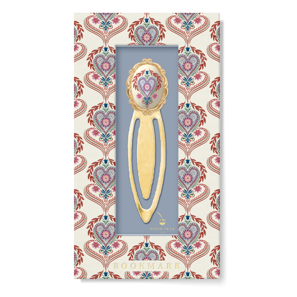 Folk Heart Metal Clip Bookmark