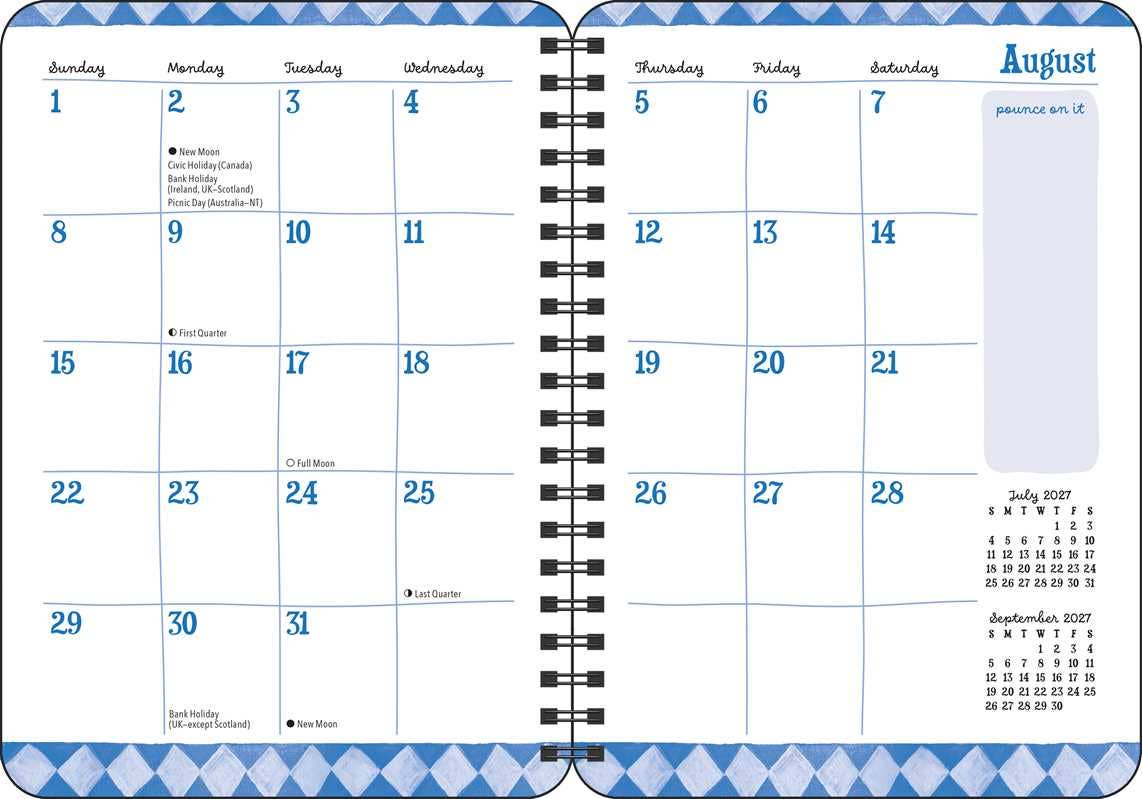 Diary of a Domestic Cat 2027 Monthly/Weekly Planner