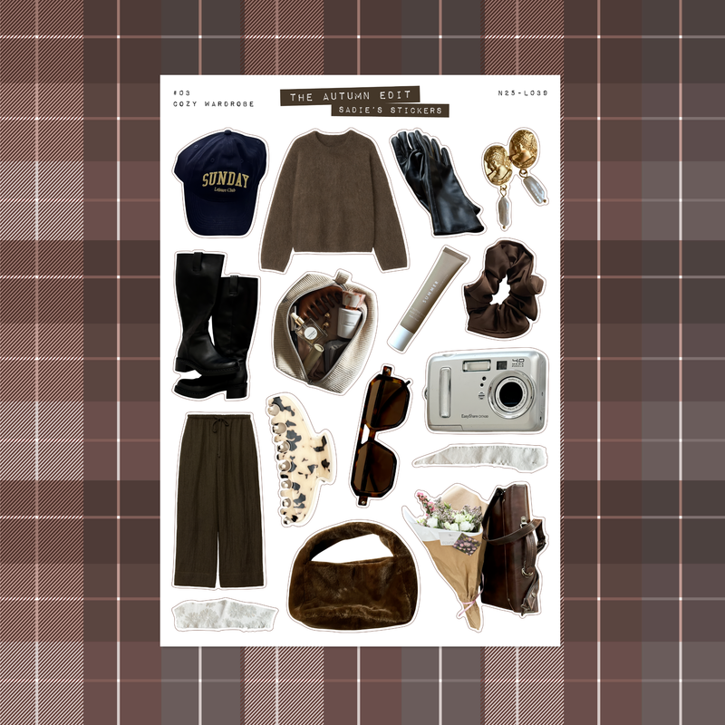Cozy Wardrobe • The Autumn Edit Sticker Sheet
