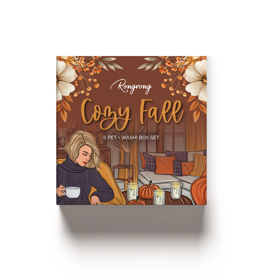 Cozy Fall Pre-cut PET Tape + Washi Box