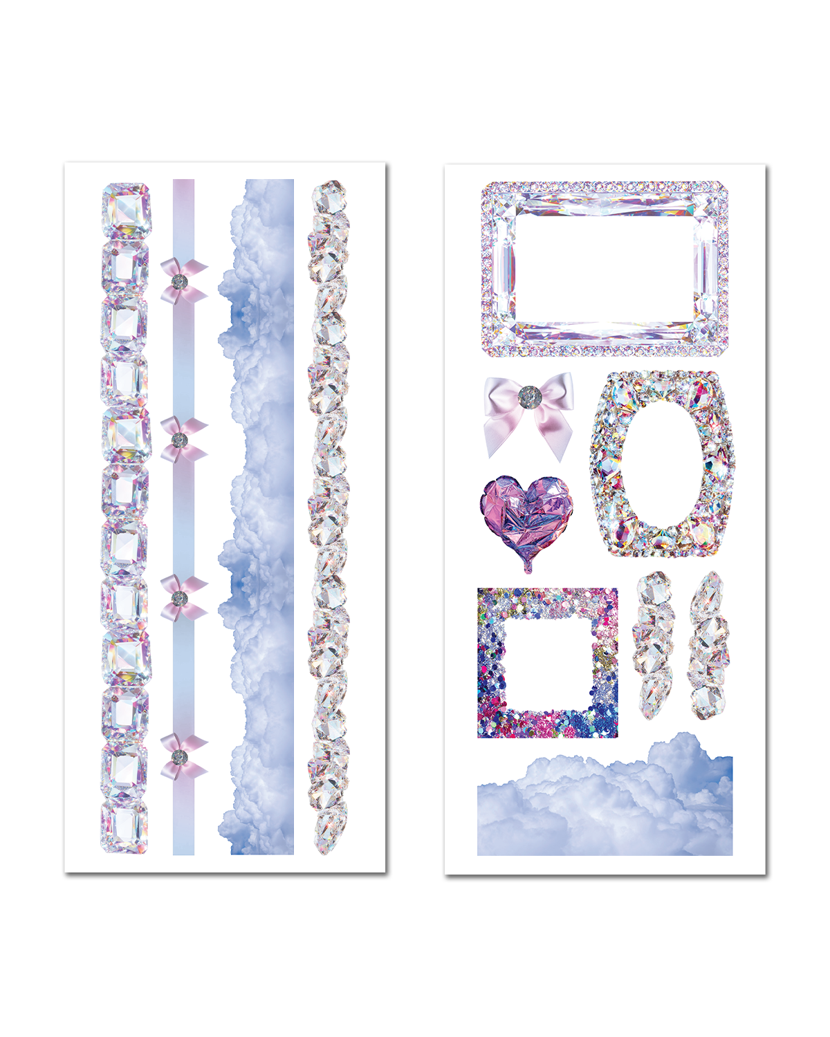 Crystal Haze - Ephemera Sticker Sheet Set