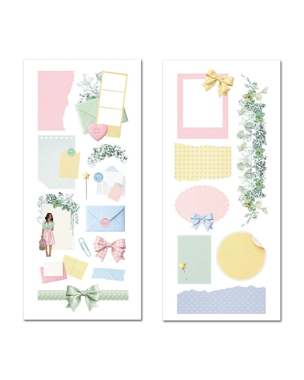 Paper Pastels Ephemera Stickers