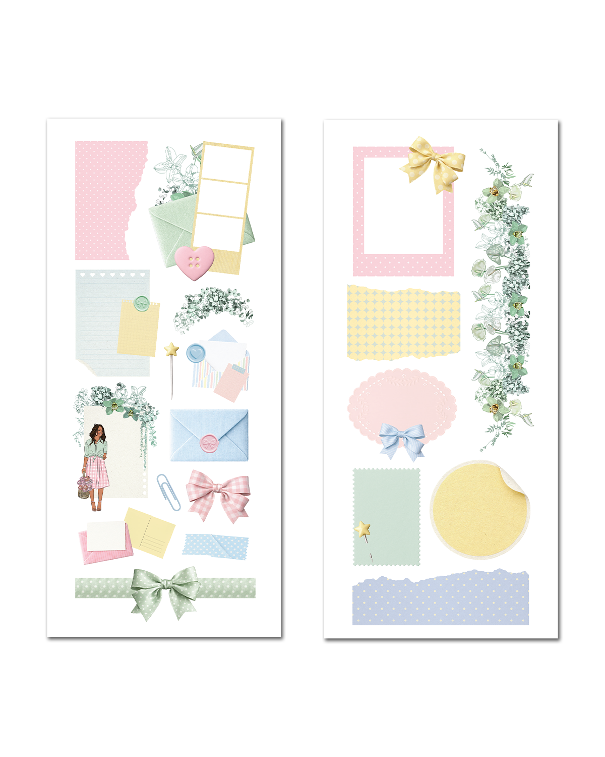 Paper Pastels Ephemera Stickers