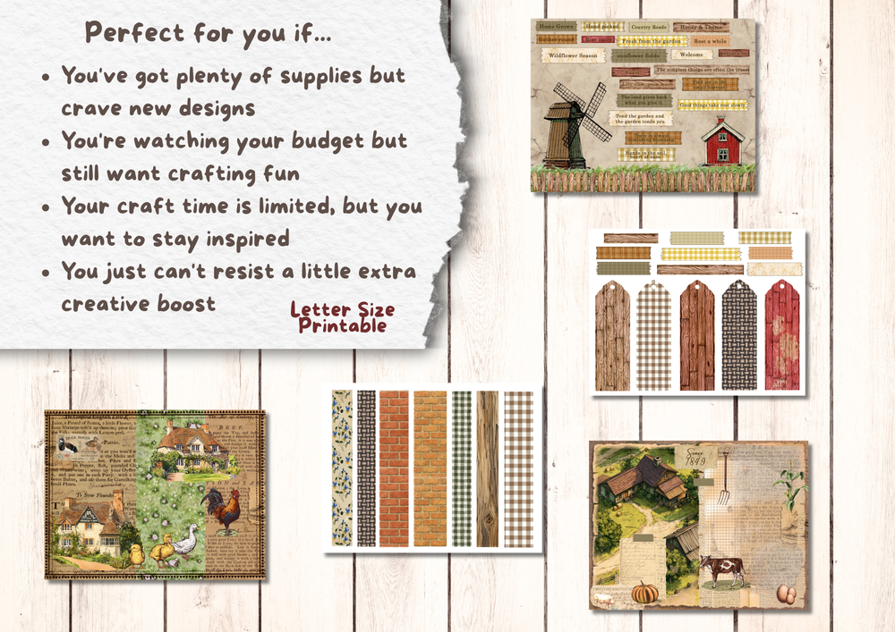 Garden & Farm Life Digital Journal Kit