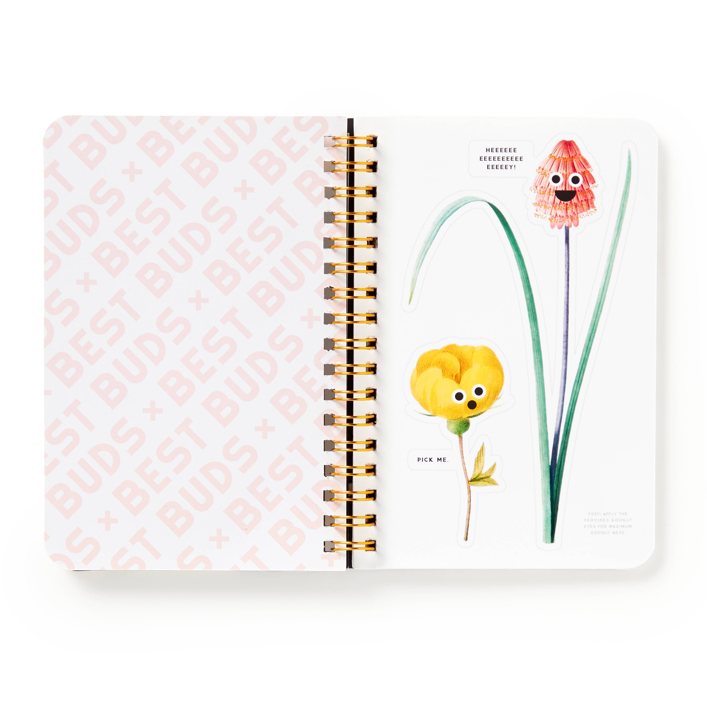 Brass Monkey Best Buds Googly Sticker Book