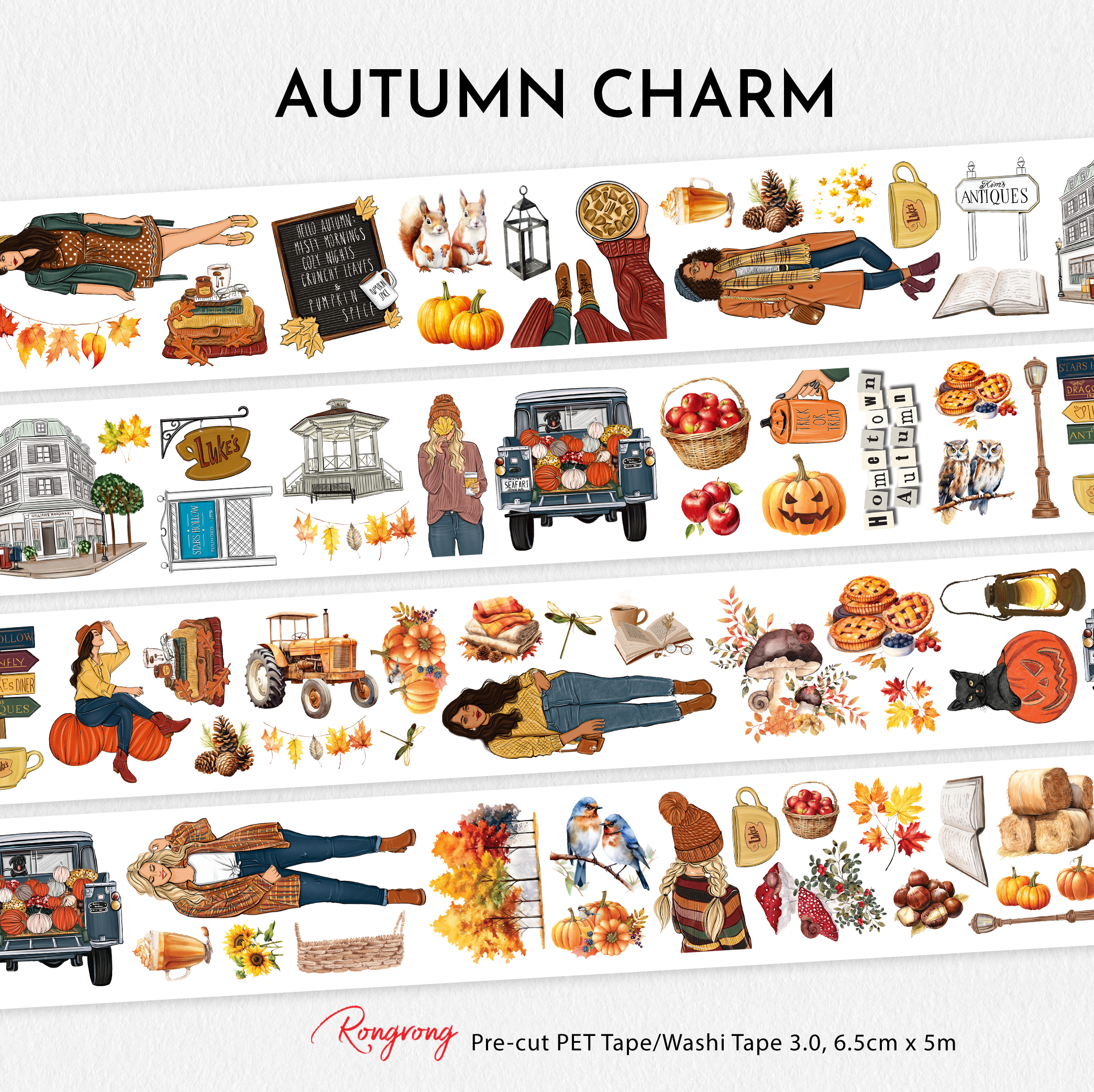 Autumn Charm Pre-cut PET Tape [3.O]