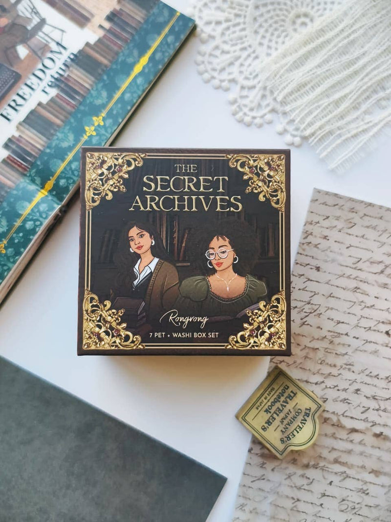 The Secret Archives Pre-cut PET Tape + Washi Box