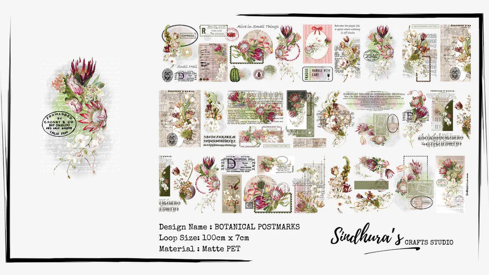 Botanical Postmarks Tape Loop