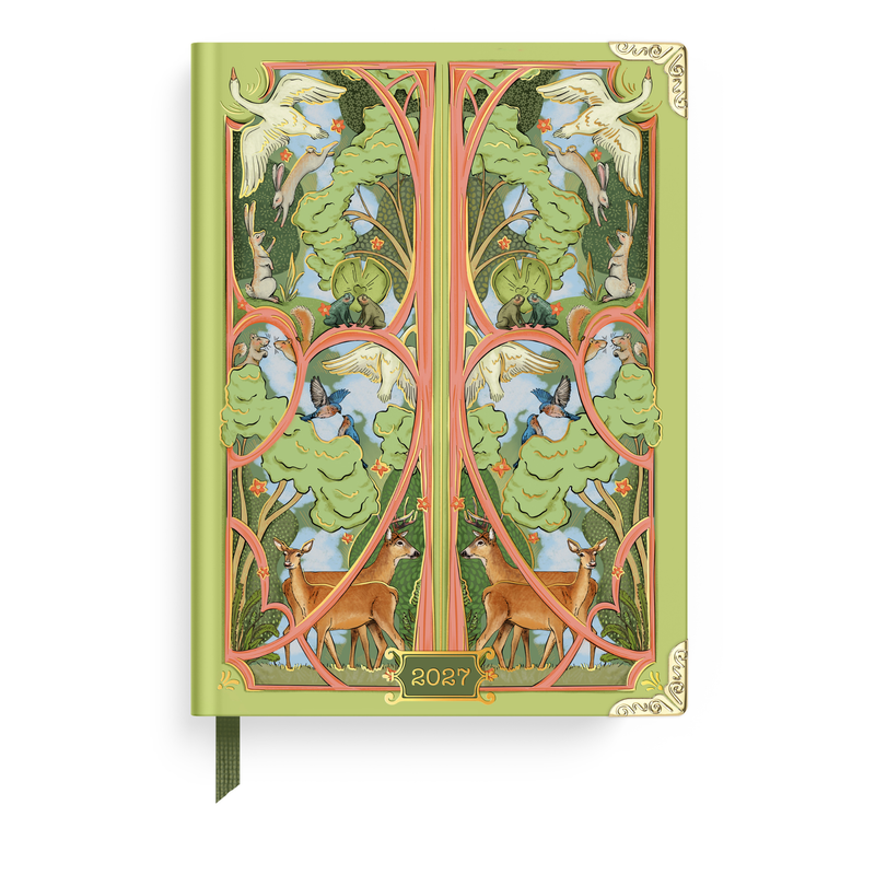 2027 Woodland Scene 12-Month Weekly Medium Bound Planner