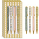 Mustard Stripe Boxed Pens