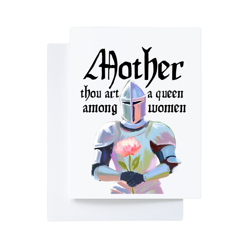 Medieval Knight Queen Renaissance Card for Mom 