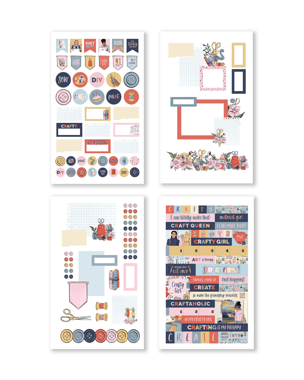 Let's Get Crafty Sticker Book