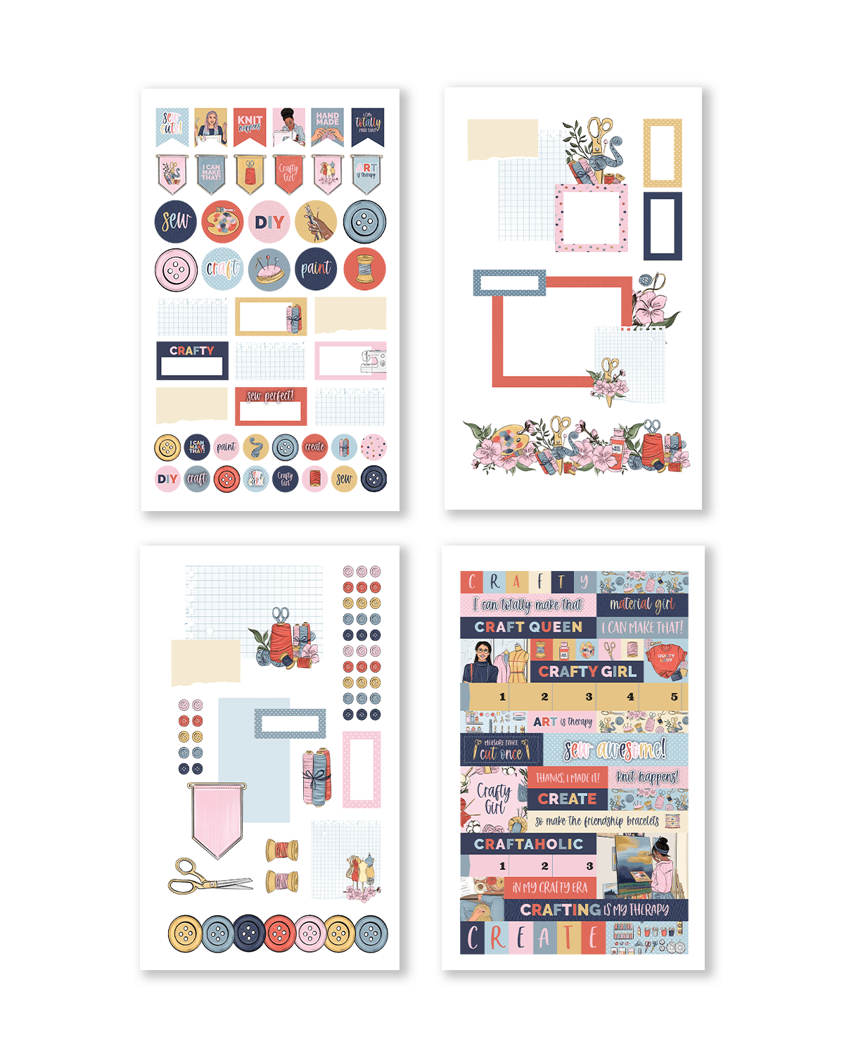 Let's Get Crafty Sticker Book