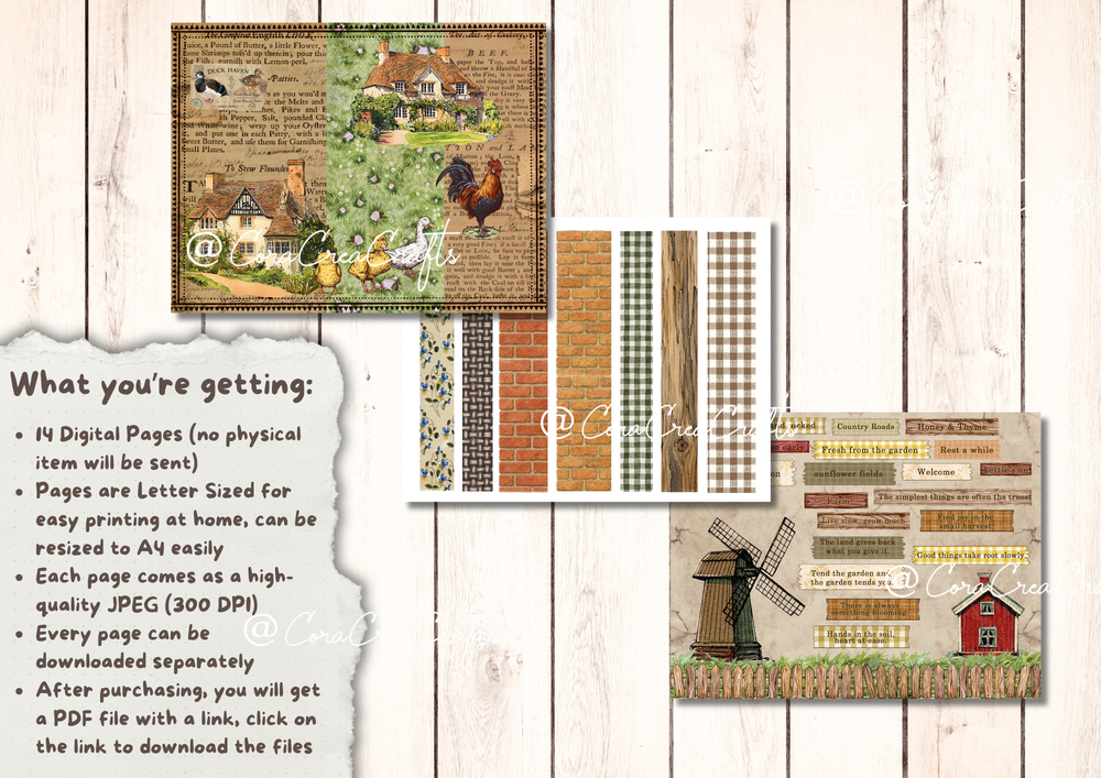 Garden & Farm Life Digital Journal Kit
