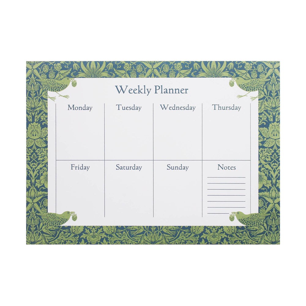Weekly Planner William Morris Sage Green