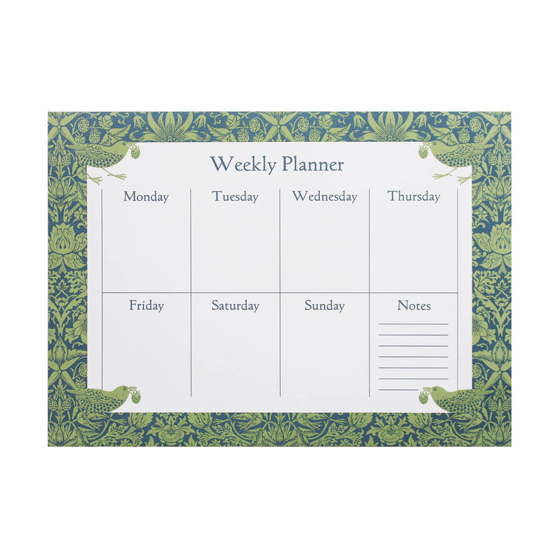 Weekly Planner William Morris Sage Green