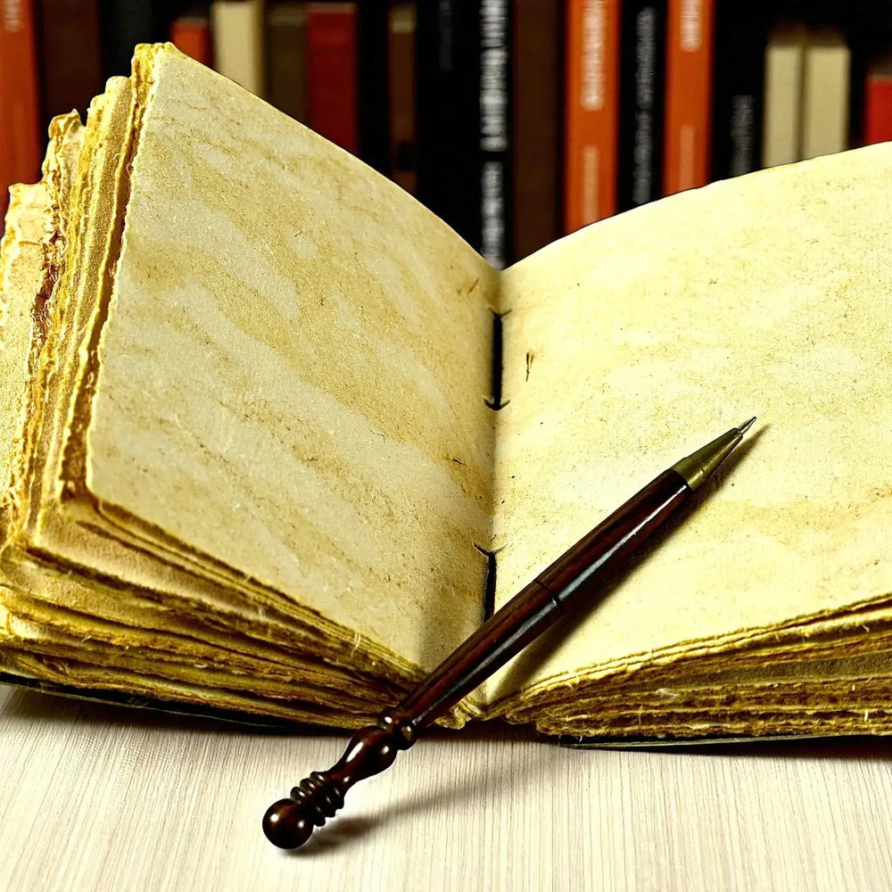 Print lion Journal, Blank spell book book of shadows Leather