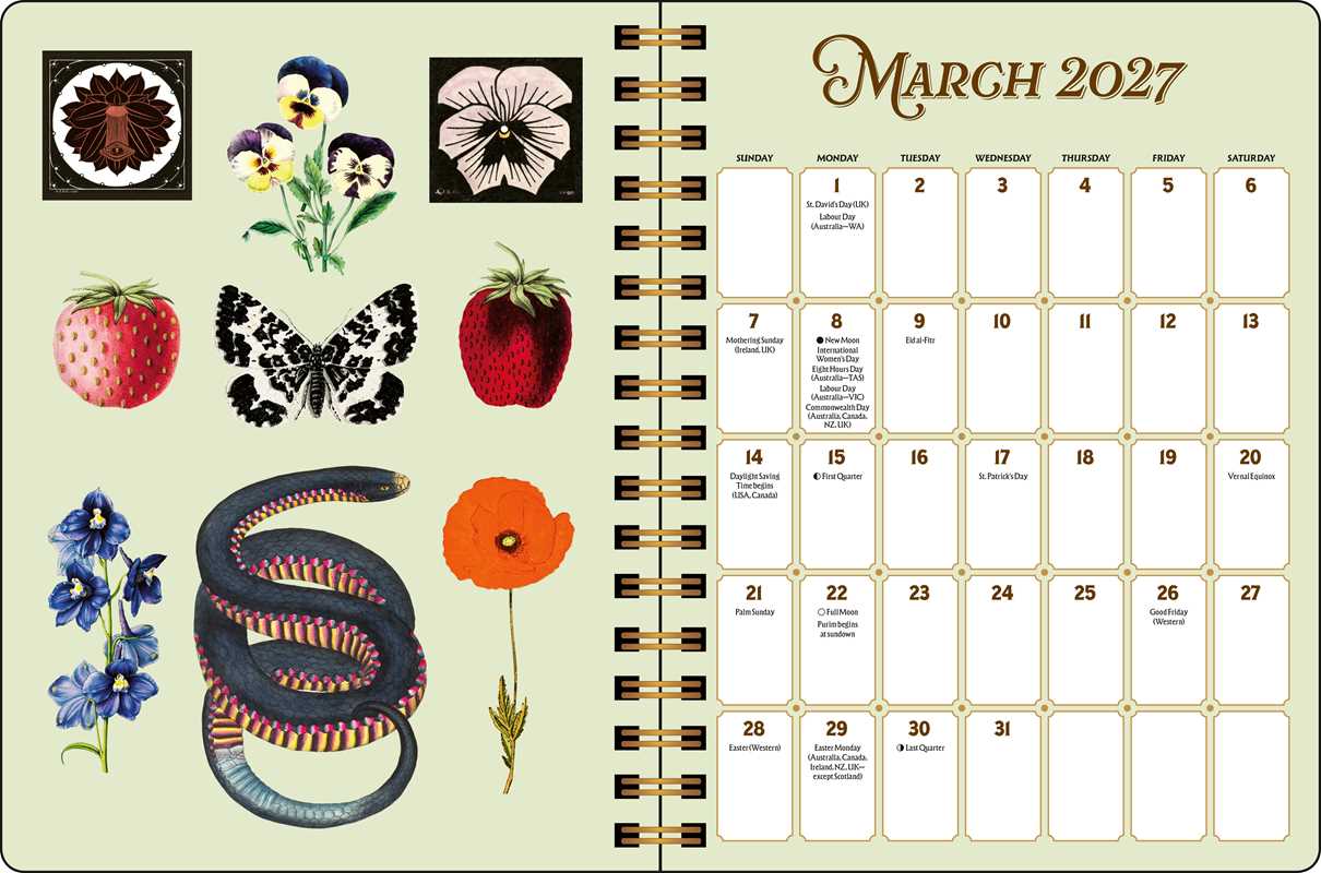 Antiquarian Sticker Book Planner 2027
