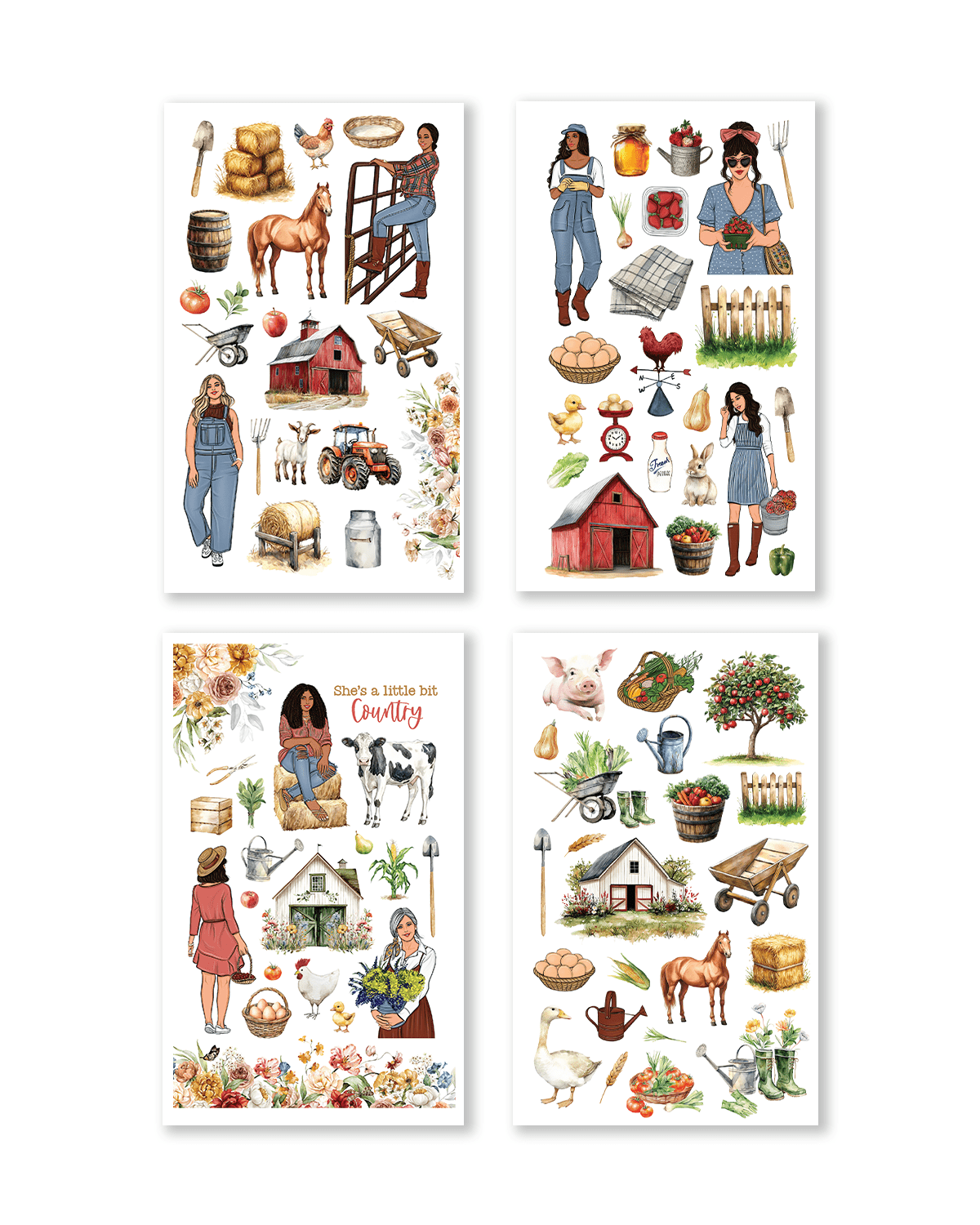 Country Charm Sticker Book