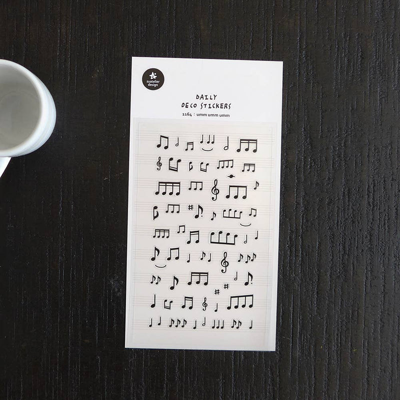 Suatelier Umm umm umm Music Notes Stickers