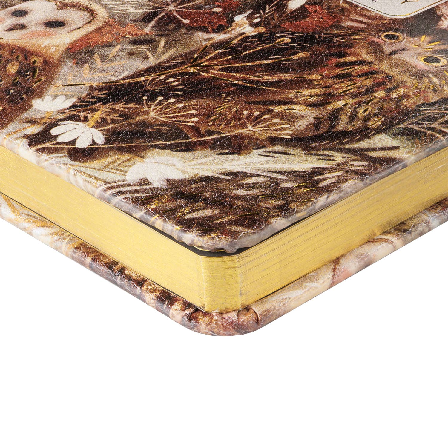 A6 Vegan Leather Hardcover Daily Planner - Owls - Bruno Visconti