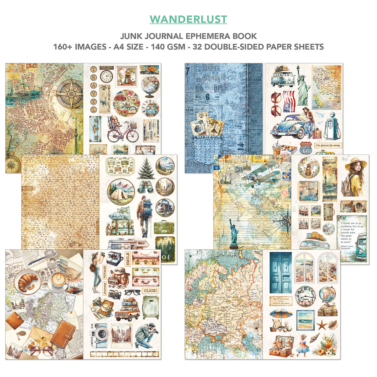 Wanderlust Ephemera Book