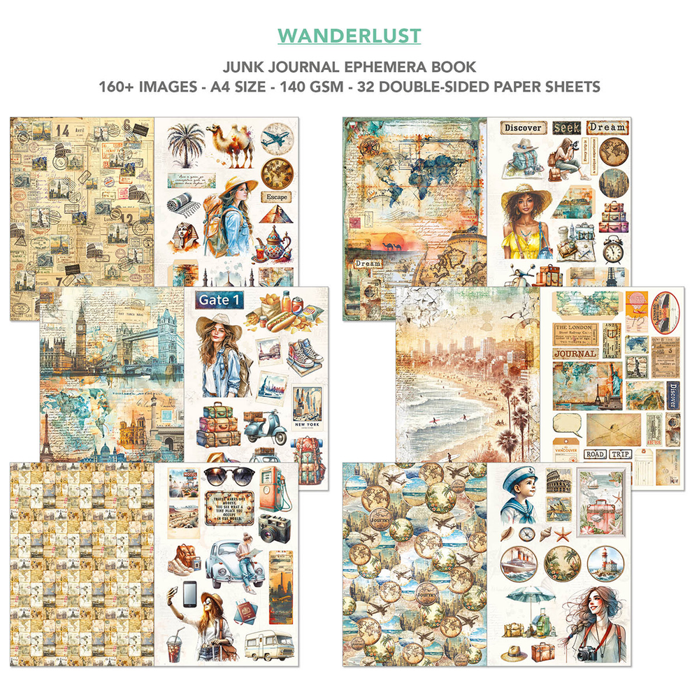 Wanderlust Ephemera Book
