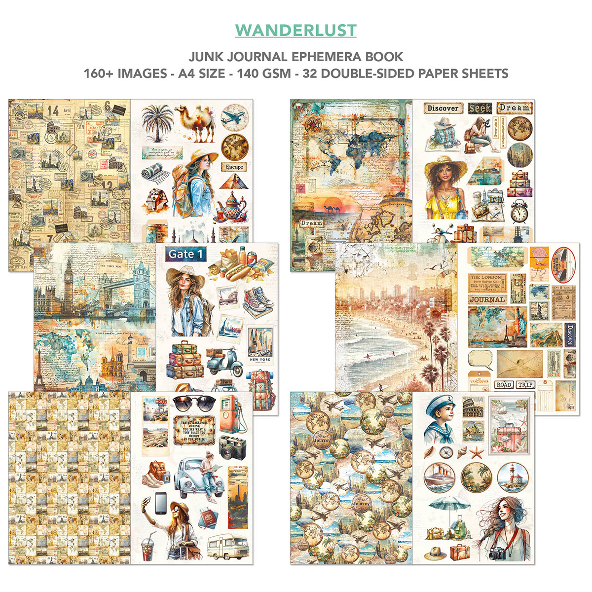 Wanderlust Ephemera Book