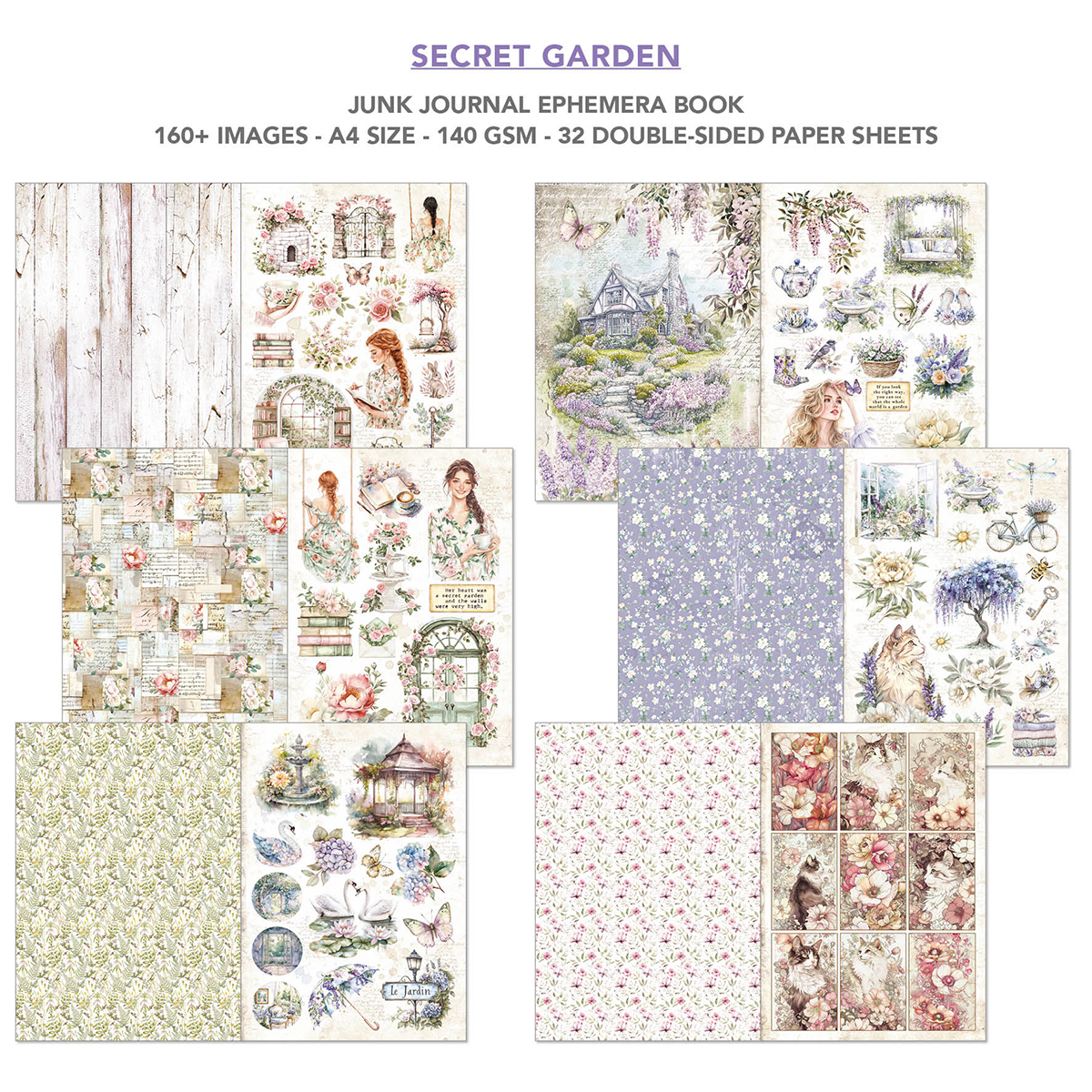 Secret Garden Ephemera Book