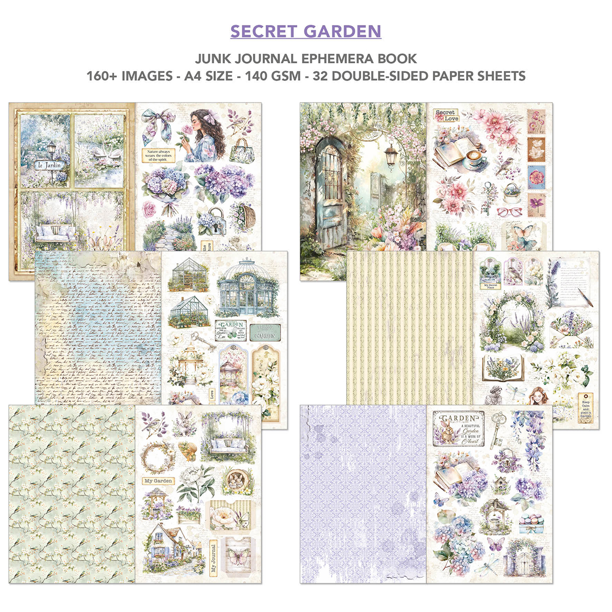 Secret Garden Ephemera Book