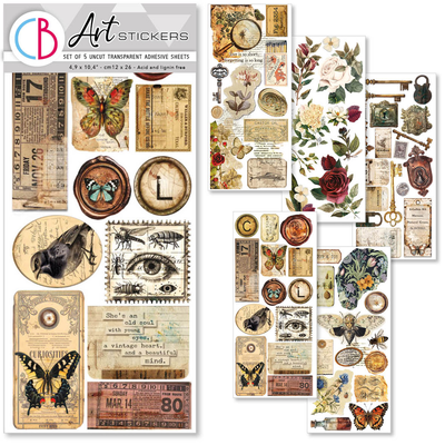 Cabinet of Curiosities Art Sticker Set