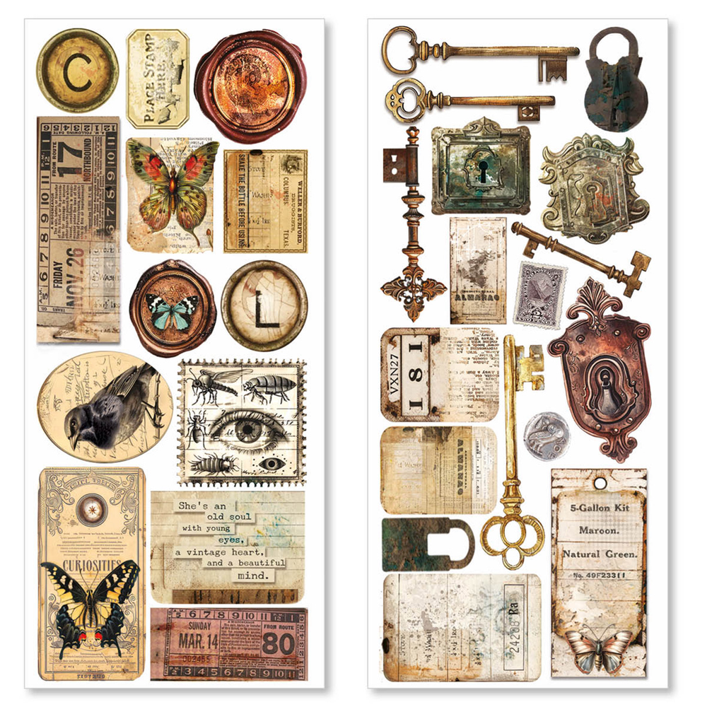 Cabinet of Curiosities Art Sticker Set