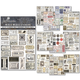 Vintage Scripts Mixed Media Sticker Set