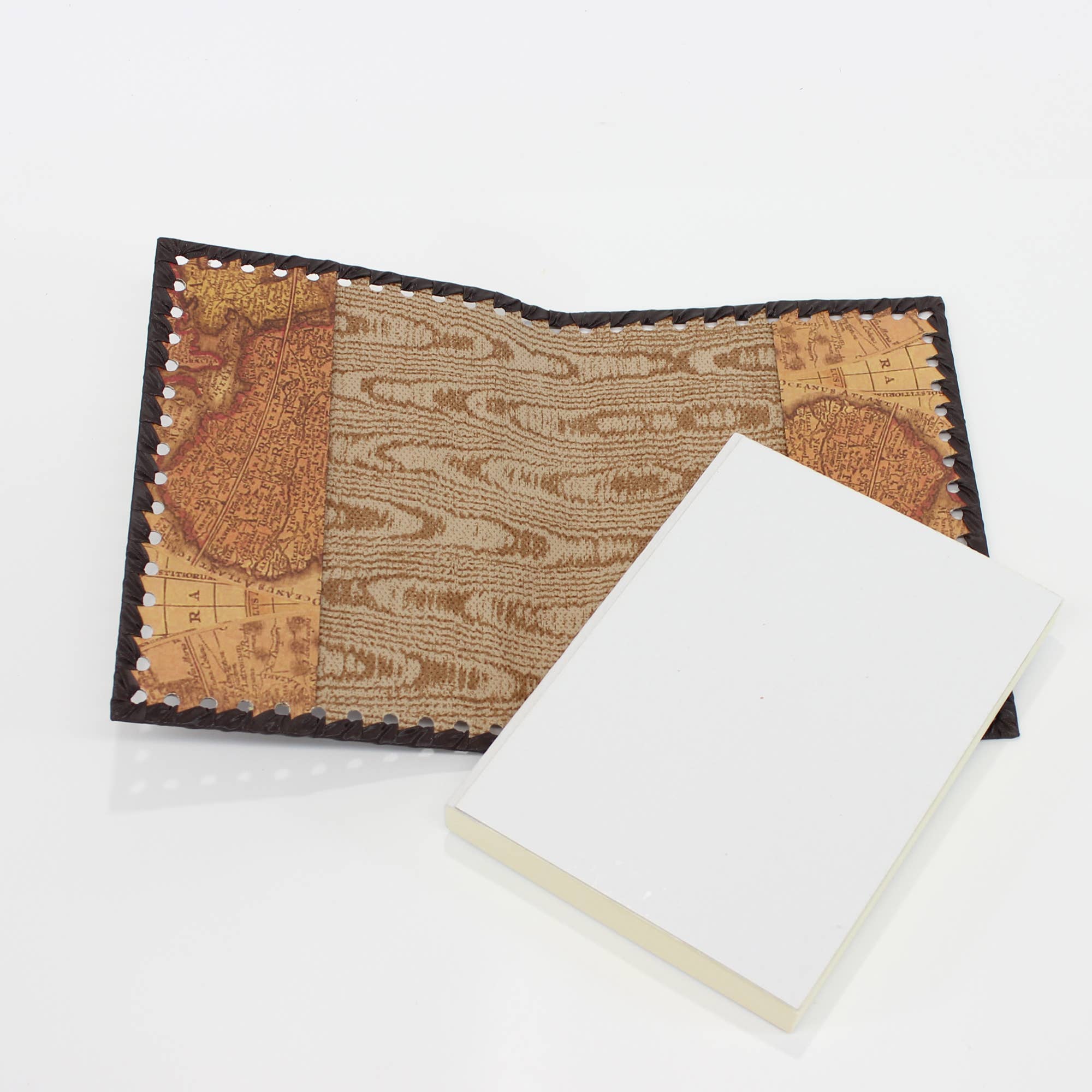 Stamped Leather Notebooks, Refillable Lined Pages, Italian