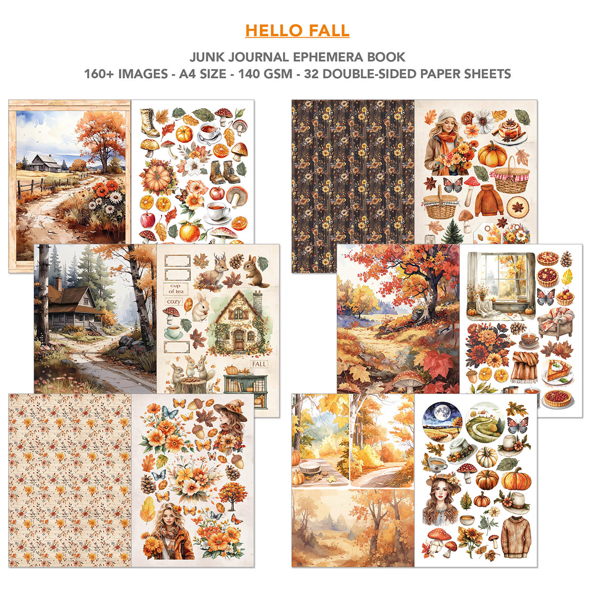 Hello Fall Ephemera Book