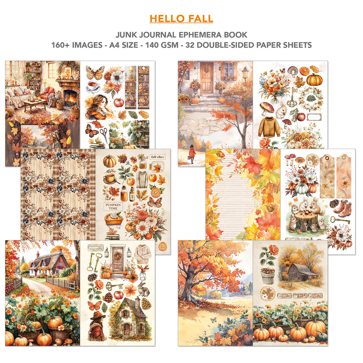 Hello Fall Ephemera Book