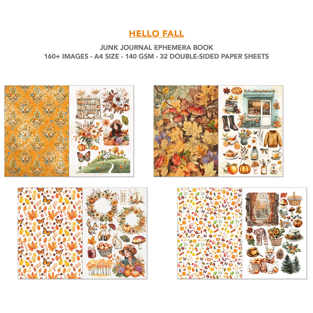 Hello Fall Ephemera Book