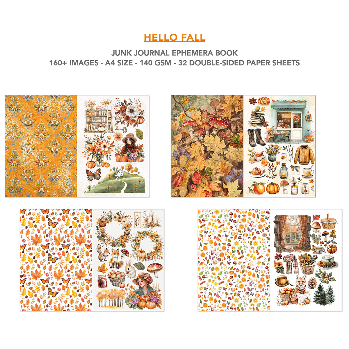 Hello Fall Ephemera Book