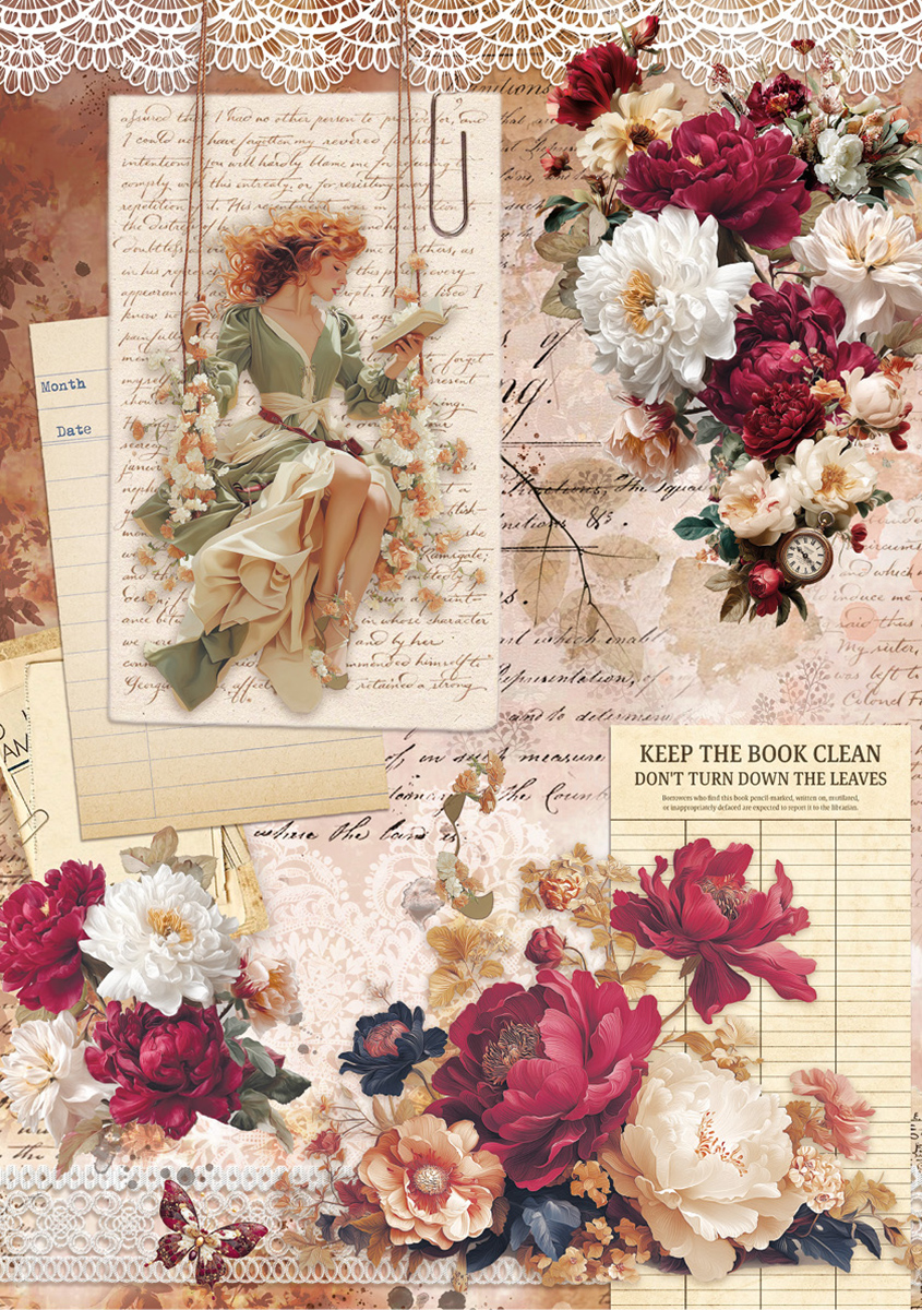Book Lovers 2 Rice Paper Pack