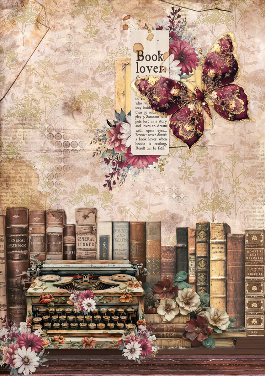 Book Lovers 2 Rice Paper Pack