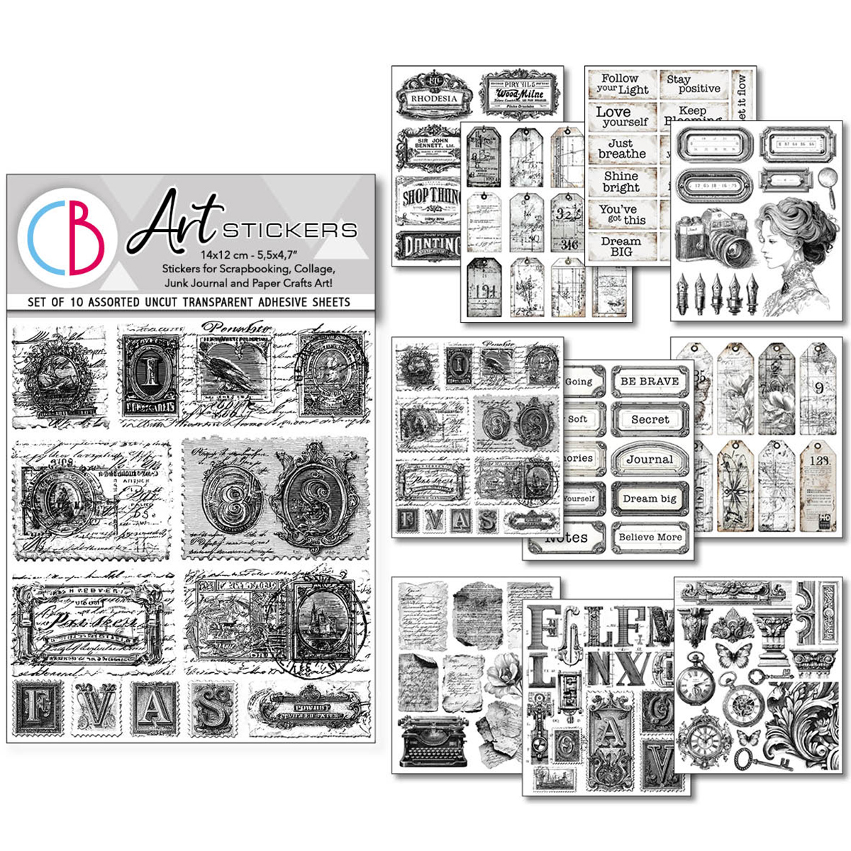Lithographs Art Sticker Set