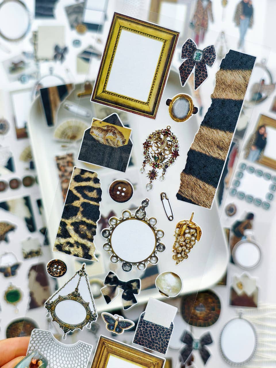 Wild Glam - Ephemera Sticker Sheet Set