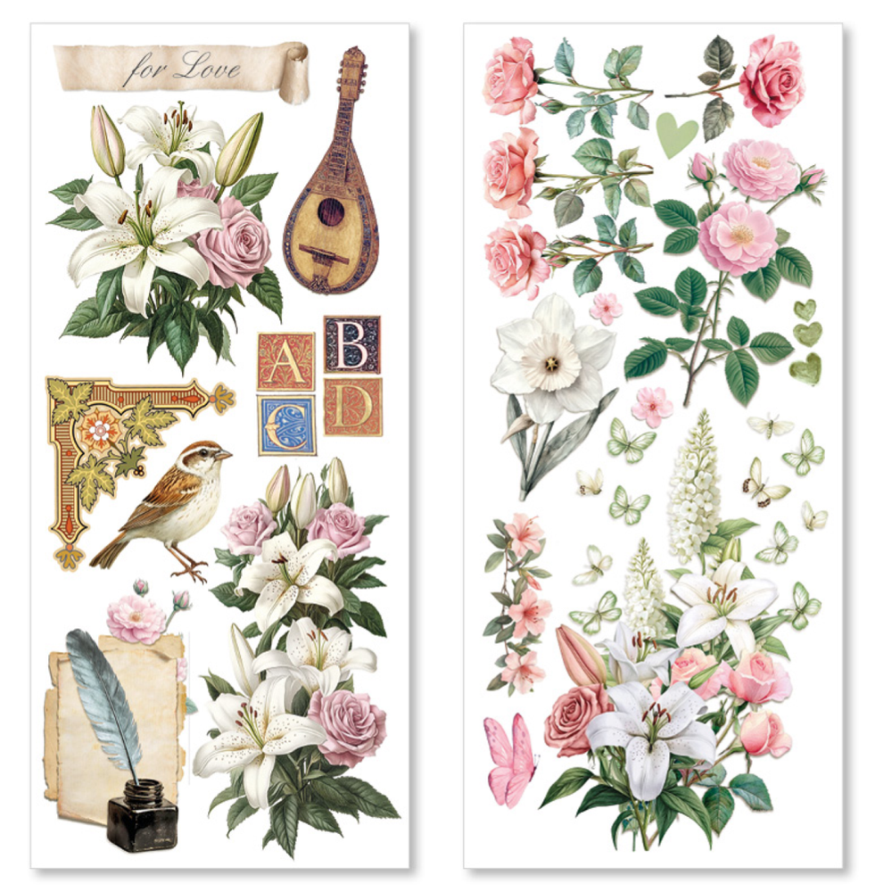 Courtly Love Art Sticker Set